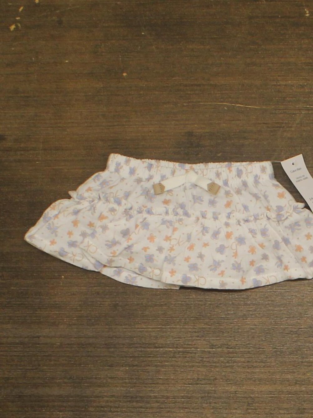 NEW Calvin Klein Girls Tiered Knit Skort CKFIN31O-999 Pink / Blue 3-6 Months